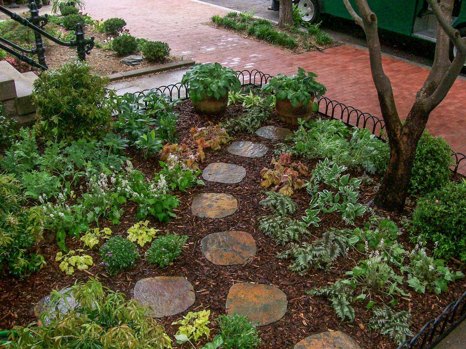 This shady front yard is perfect for a "woodland" garden. : Front Gardens - Big and Small : CITYSCAPES® Landscaping LLC