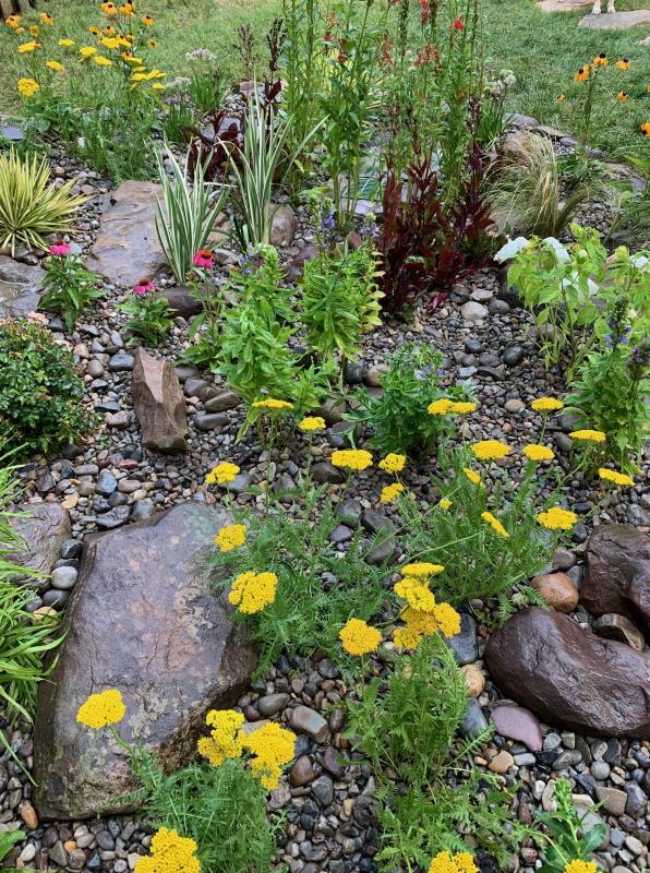 Detail of stone and plantings. : Suburban Gardens : CITYSCAPES® Landscaping LLC