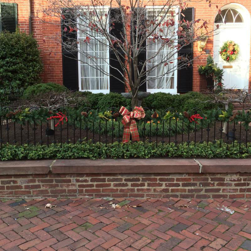 Mix of faux garland with live berries and greenery makes a great combination.
 : Holiday Decorating, Faux Plant and Flower Installations : CITYSCAPES® Landscaping LLC