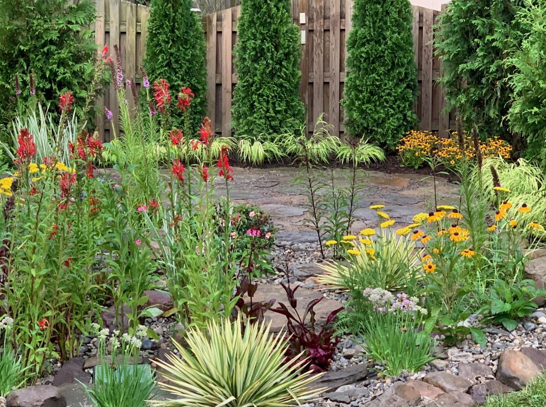 Once established, this rain garden will be low maintenance. : Suburban Gardens : CITYSCAPES® Landscaping LLC